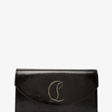 Loubi54 black glitter clutch