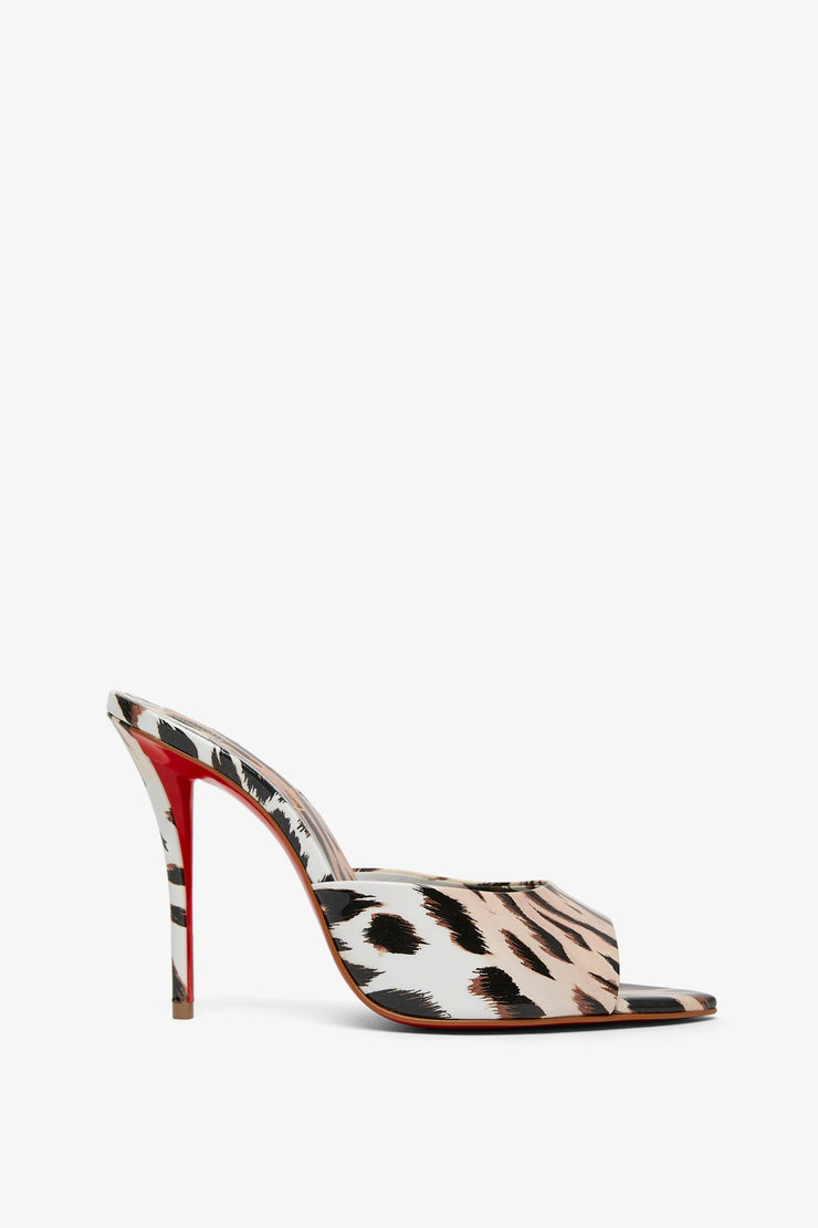 Mizz Z 100 animal print patent mules