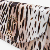 Loubi54 animal print satin clutch
