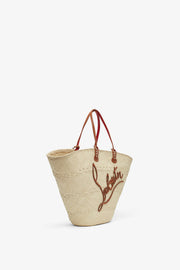 Cabata large raffia basket bag