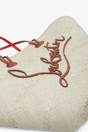 Cabata large raffia basket bag