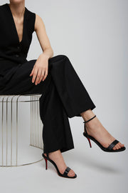 Miss Z 80 black sandals