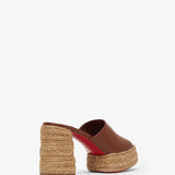 Calakala 85 brown leather espadrilles