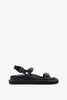 Pyrabizz black platform sandals