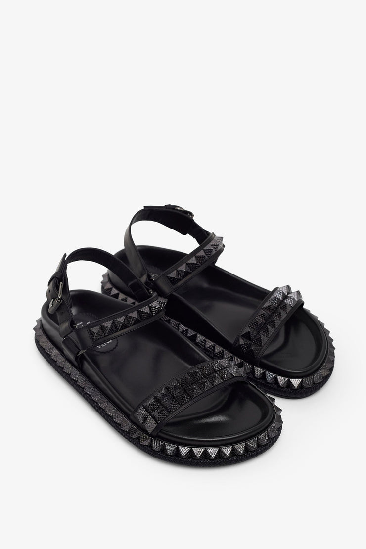 Pyrabizz black platform sandals
