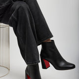 Turela 85 black leather boots