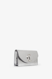 Loubi54 silver clutch