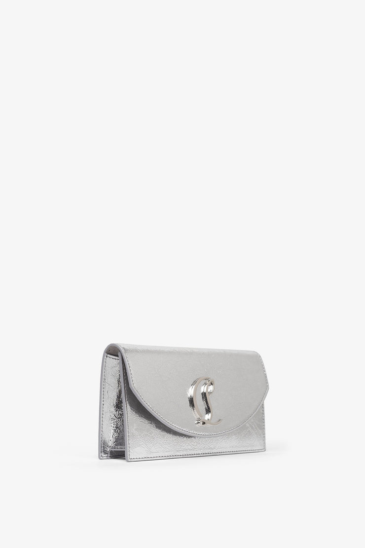 Loubi54 silver clutch