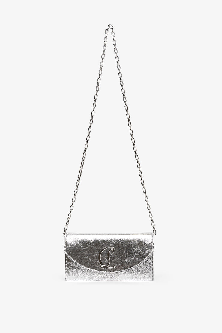 Loubi54 silver clutch