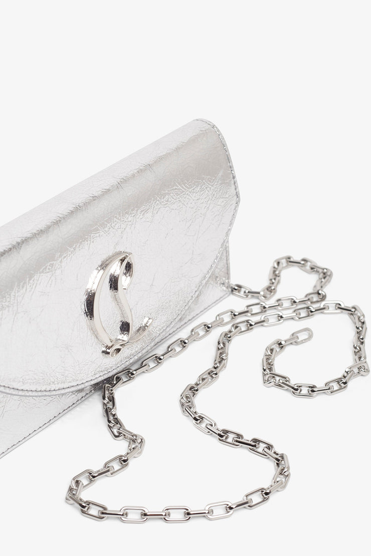 Loubi54 silver clutch