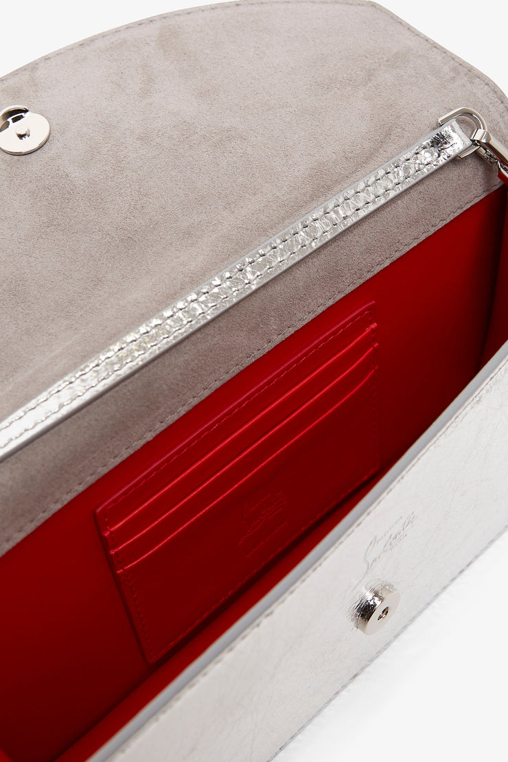 Loubi54 silver clutch