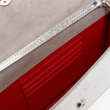 Loubi54 silver clutch