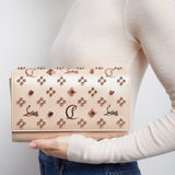 Paloma beige leather clutch