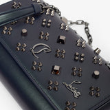 Paloma dark green leather clutch
