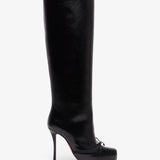Cassia 100 black leather boots
