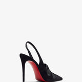 Circus Max 100 black suede slingback pumps