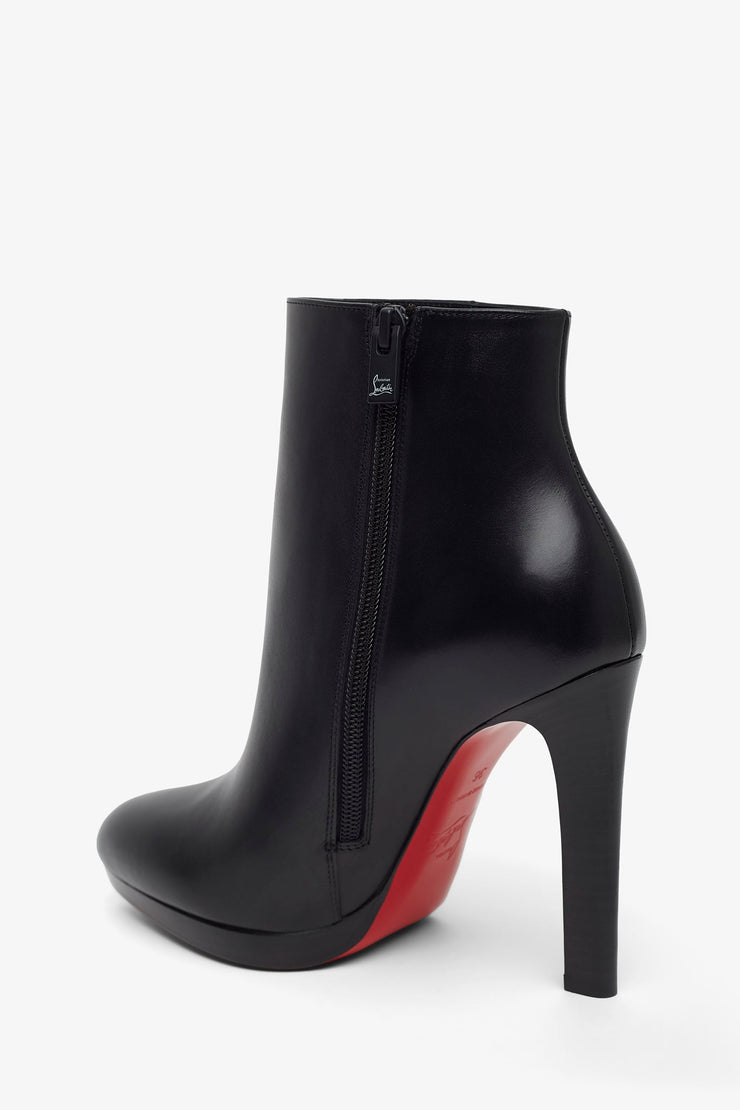 Fannylove 120 black leather ankle boots