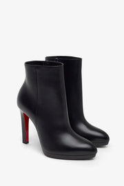 Fannylove 120 black leather ankle boots