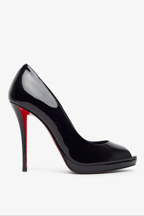 Lady Z 120 black patent pumps