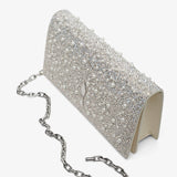 Bettina sliver strass clutch