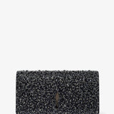 Bettina black strass clutch