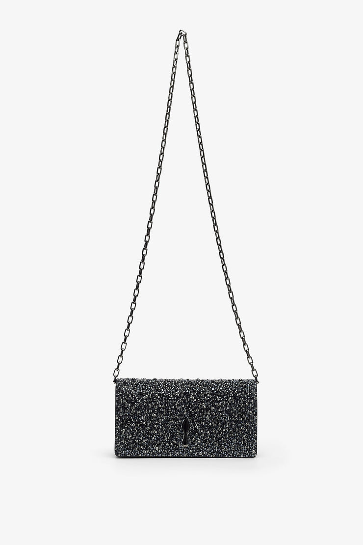 Bettina black strass clutch