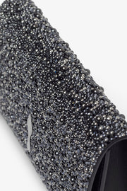 Bettina black strass clutch