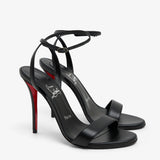 Miss Z 100 Black Leather Sandals