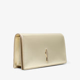 Bettina Laminated Nappa Clutch