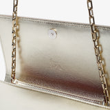 Bettina Laminated Nappa Clutch
