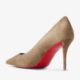Miss Z 80 grey suede pumps