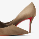 Miss Z 80 grey suede pumps
