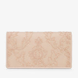 Bettina crepe satin light blush clutch