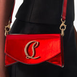 Loubi54 small red patent crossbody bag