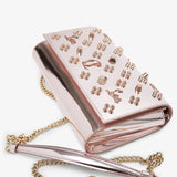 Paloma metallic loubinthesky clutch