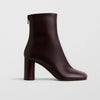 Phoebe Philo Tug oxblood leather ankle boots