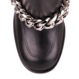 Black leather Chelsea boot