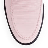 Light pink chain loafers