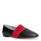 Bedford black and red flats