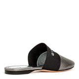 Bedford metallic leather flat mules