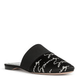 Bedford black flat mules