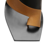 Asymmetrical mule sandals