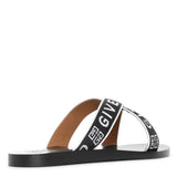 4G crossed leather sandals