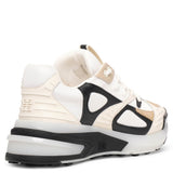 Giv 1 ivory and black runner sneakers
