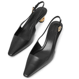 G Cube 50 black slingback pumps