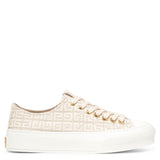 City low beige canvas sneakers