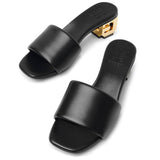 G Cube 45 black mule sandals