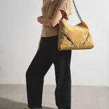 Voyou medium beige chain bag
