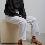 4G Liquid raffia and leather sandals