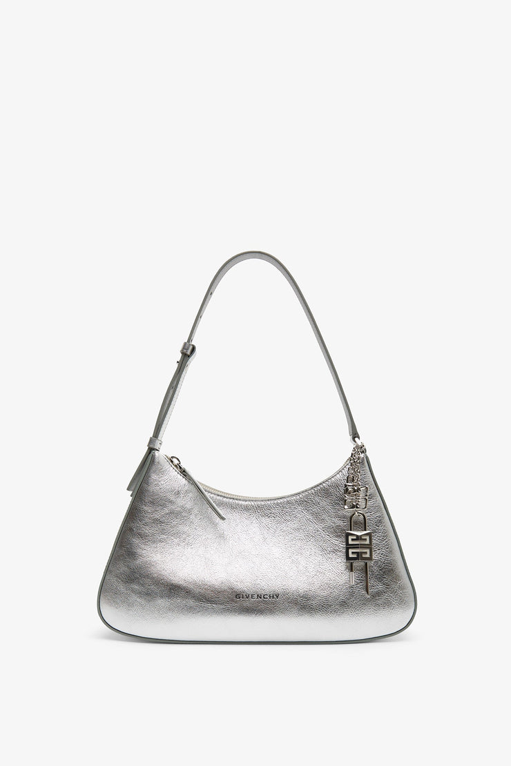 Lucky Lock small silver shoulder bag